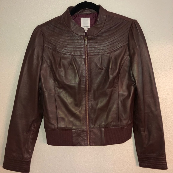 Halogen Jackets & Blazers - Halogen Leather Bomber Jacket